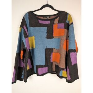 NWT Liv by Habitat Clothes XL Women's Geometric Color Sweater Polyester